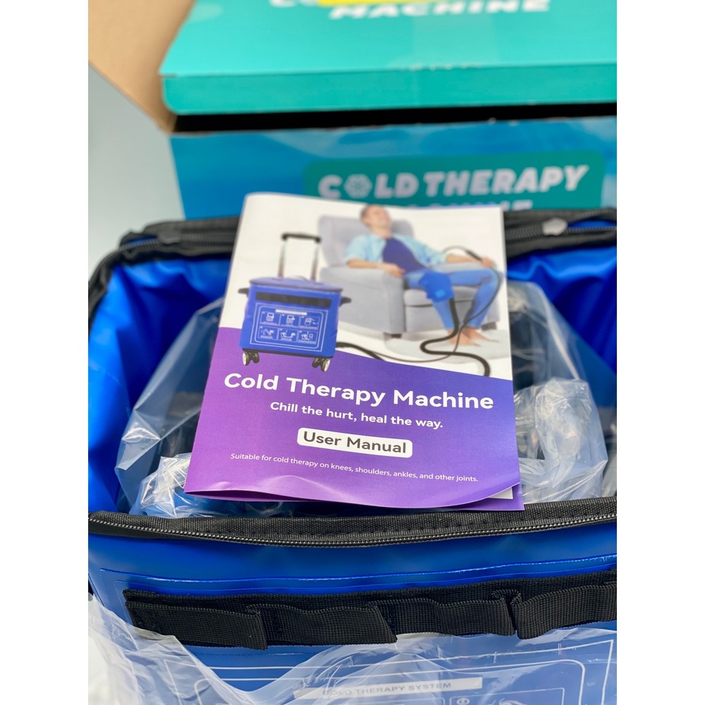 Wheeled Cold Therapy Machine 19 Quart Ice Water Circulation System Universal Pad - Picture 12 of 14